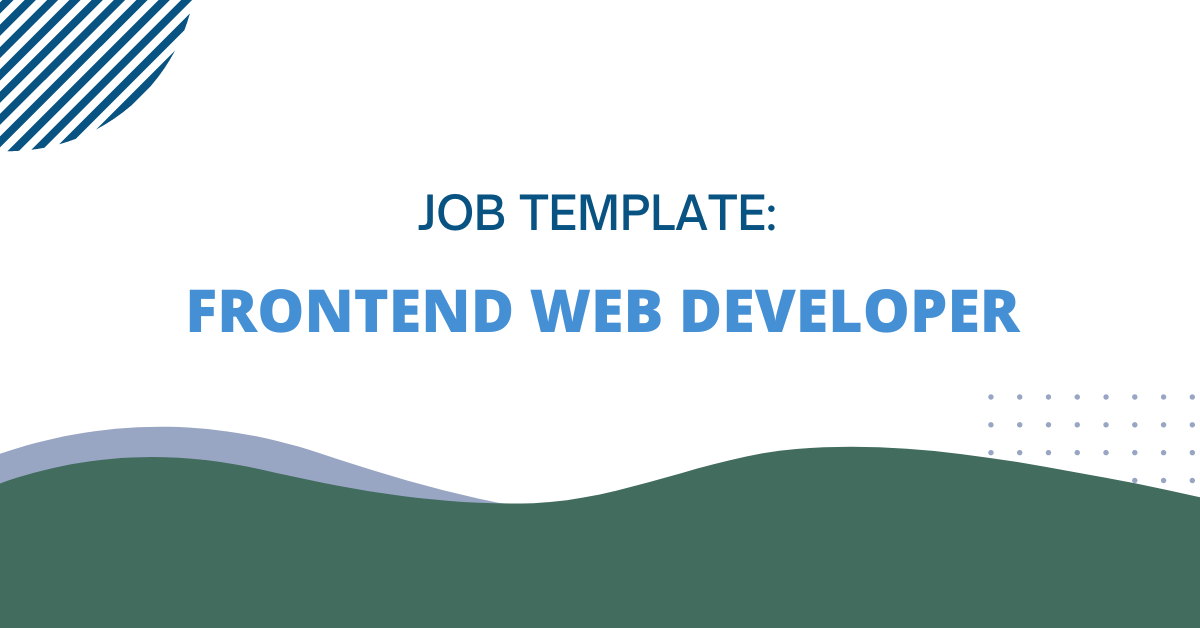 Frontend web developer